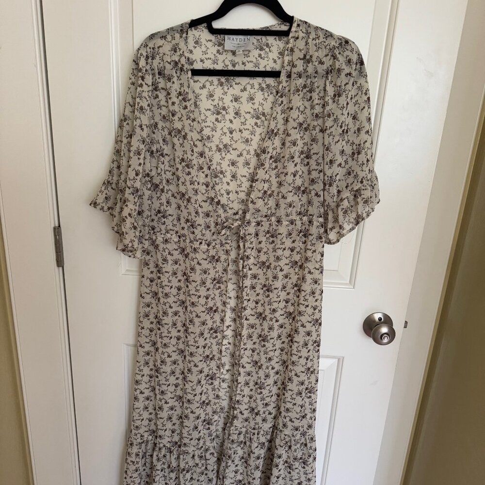 Hayden Women's Boho Inspired Floral Open Duster